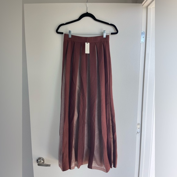 ANTHRO Sheer Panel Knit Maxi Skirt - Picture 5 of 9